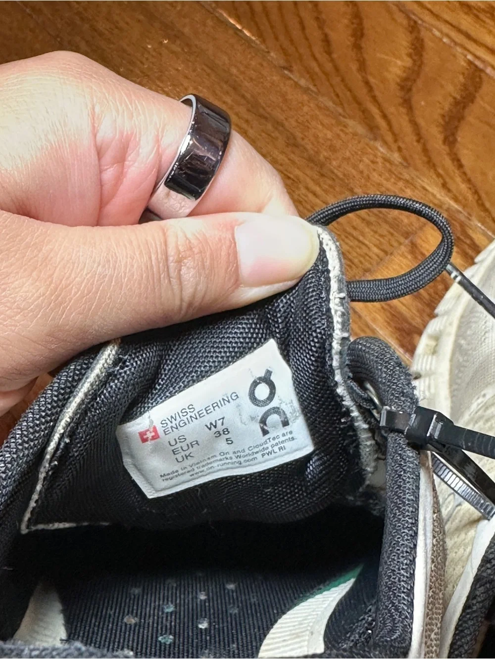 On Running wear evident